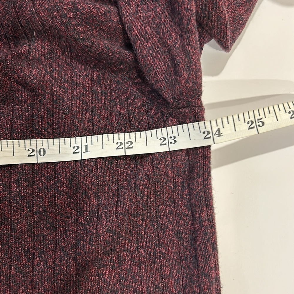 Men's Pierre Cardin V-Neck Sweater Heathered Burgundy Size US L - Picture 5 of 7